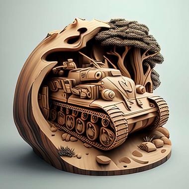 3D model Tank Recon 3D game (STL)